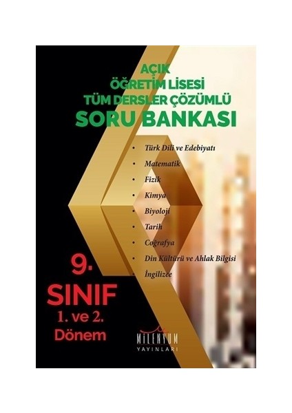 Açıköğretim Lisesi 9. Sınıf Tüm Dersler Çözümlü Soru Bankası