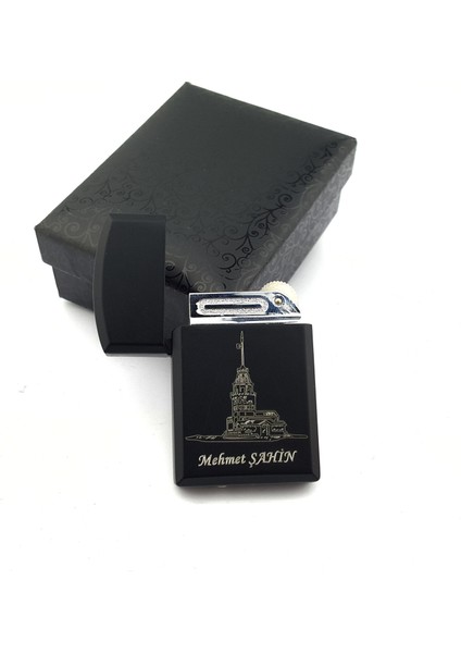 Isme Kişiye Özel Kız Kulesi Temalı Gazlı Çakmak