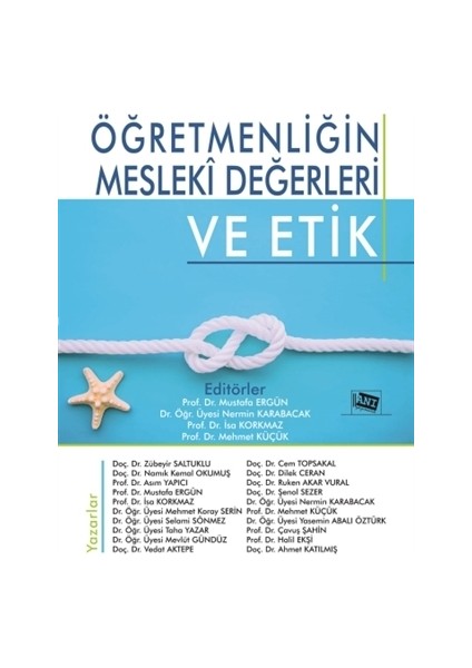 Öğretmenliğin Mesleki Değerleri ve Etik