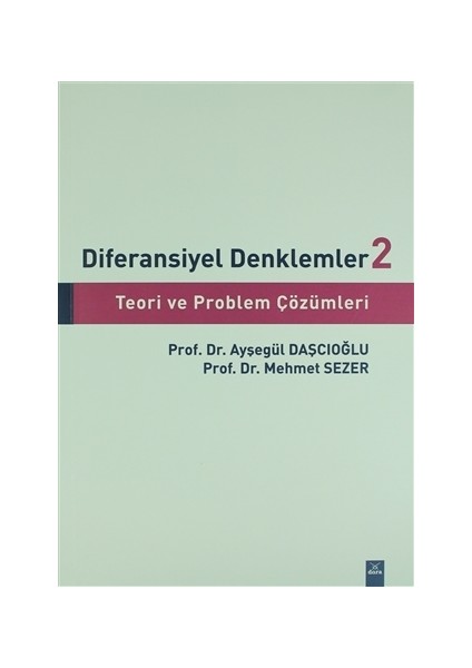 Diferansiyel Denklemler 2