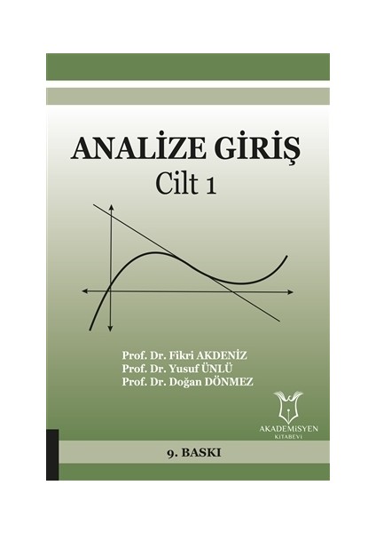 Analize Giriş Cilt 1