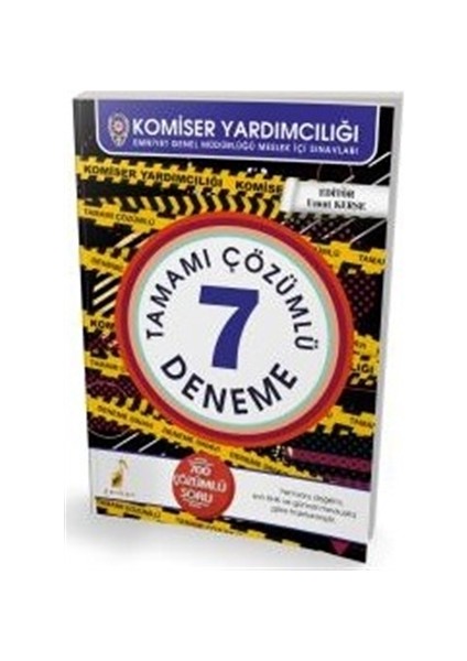 Komiser Yardımcılığı 7 Çözümlü Deneme Sınavı 2018