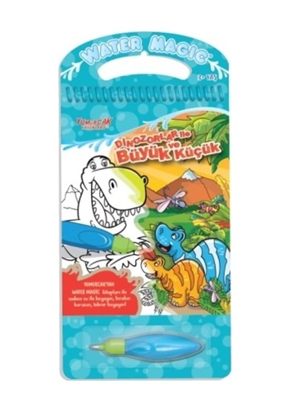 Dinazorlar ile Büyük ve Küçük - Water Magic Boyama Kitabı