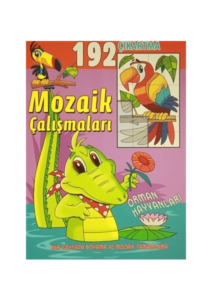- Mozaik Çalışmaları 192 Çıkartma - Orman Hayvanları
