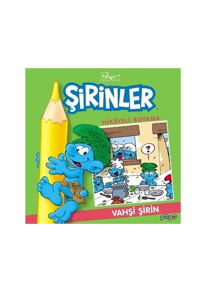 Vahşi Şirin Hikayeli Boyama - Şirinler