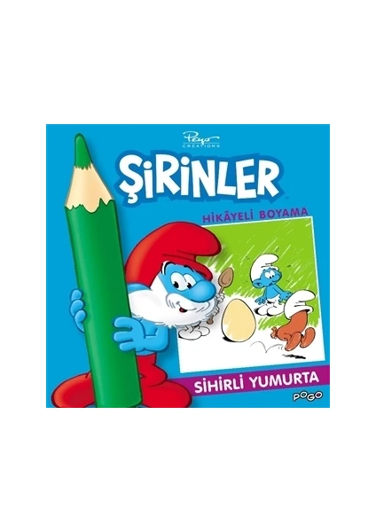 Sihirli Yumurta Hikayeli Boyama - Şirinler