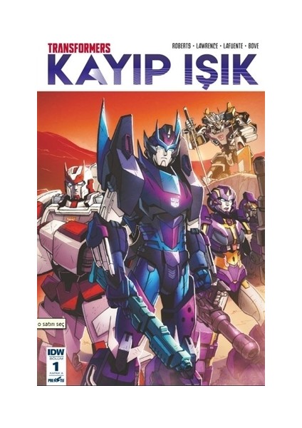 Transformers Kayıp Işık Bölüm 1 Kapak A