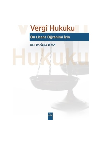 Vergi Hukuku - Ön Lisans Öğrenimi İçin