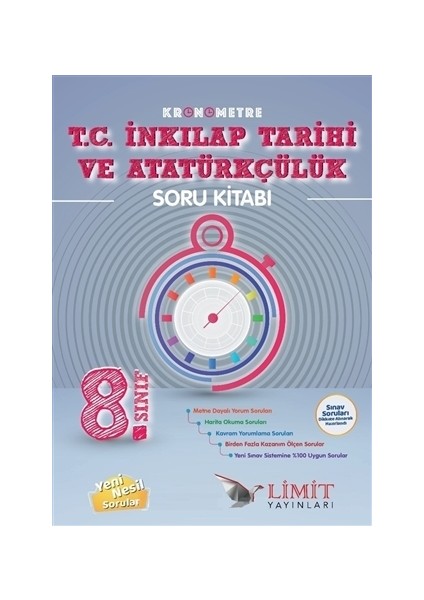 8. Sınıf Kronometre T.C. İnkılap Tarihi ve Atatürkçülük Soru Bankası