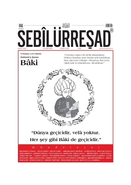 Sebilürreşad Dergisi Sayı: 1039 Nisan 2019