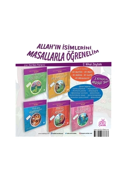 Allah'ın İsimlerini Masallarla Öğrenelim Seti (5 Kitap Takım)