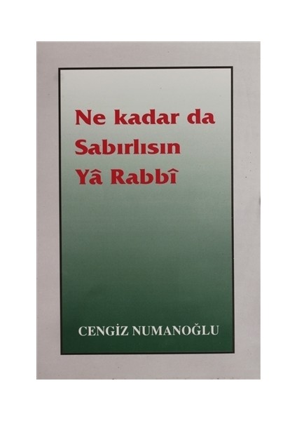 Ne Kadar da Sabırlısın Ya Rabbi