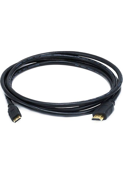 Yüksek Hızlı Mini HDMI Kablo Siyah - 1.2 mt