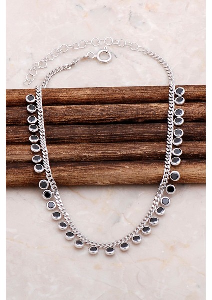 Onix Taşlı Tasarım Gümüş Halhal 236 fiyatları