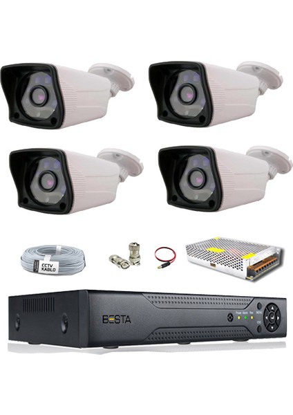 BT-91384 4 Kameralı 2MP Ahd Güvenlik Kamera Sistemi