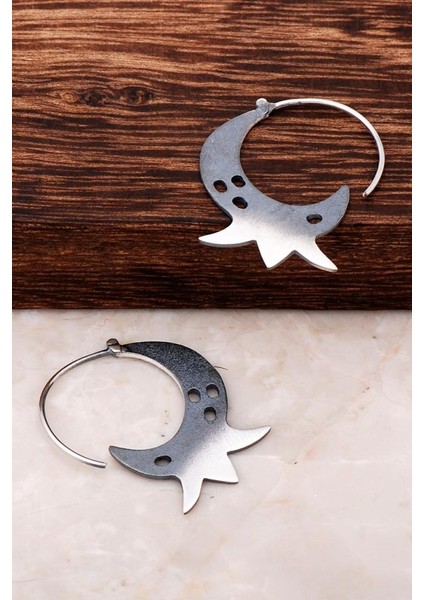 Nar Tasarım Elişi Gümüş Küpe 4270