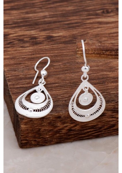 Tasarım Gümüş Küpe 4633