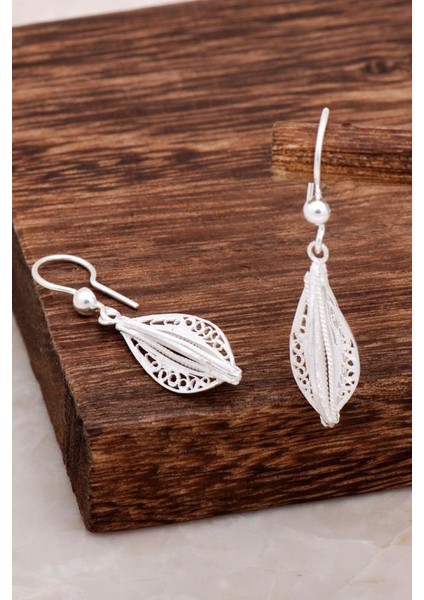 Tasarım Gümüş Küpe 4634