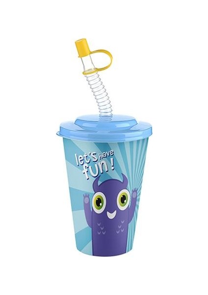 Minikhome Titiz Cute AP-9127 Pipetli Bardak - 3'lü Paket