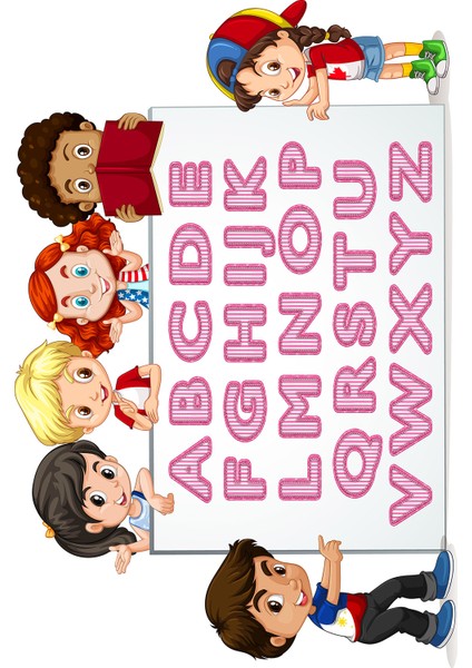 Kaymaz Taban Yıkanabilir Eğlenceli Harf Desenli Dijital Baskılı Halı fiyatları