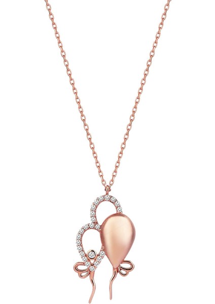 Balon Gümüş Kolye