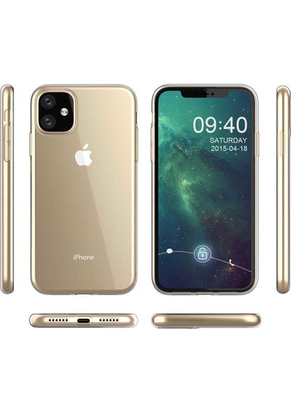 Apple iPhone 11 İnce Şeffaf Kılıf Şeffaf