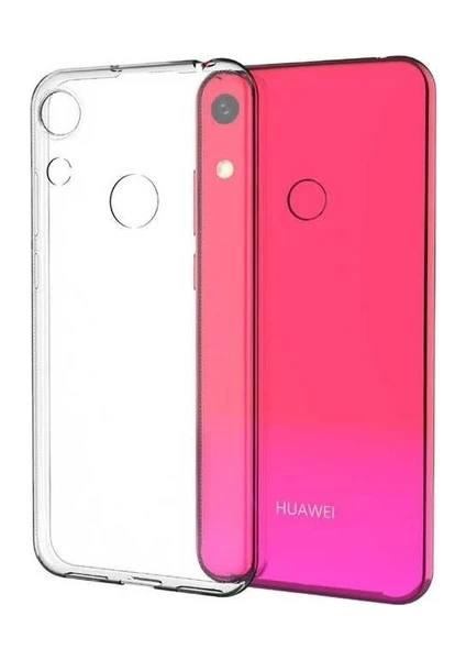 Huawei Honor 8A İnce Şeffaf Kılıf - Şeffaf Beyaz