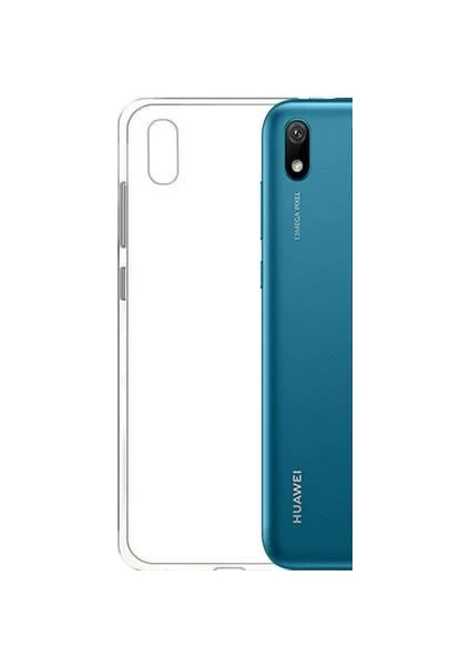 Huawei Y5 2019 İnce Şeffaf Kılıf - Şeffaf Beyaz