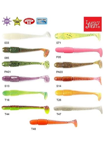 Tioga 7,36Cm 7 Adet Silikon Yem modelleri