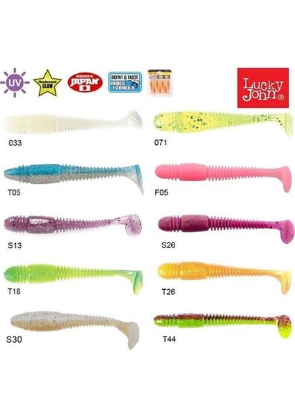 Tioga Fat 9,91Cm 5 Adet Silikon Yem modelleri