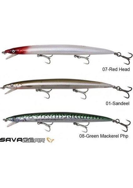 Savage gear  MAG Sandeel Jerk minnow 210 44g SP Suni Yem 07-Red Head