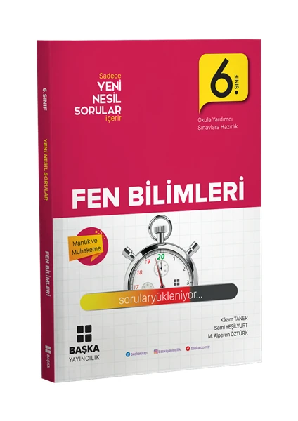 Başka Yayınları 6.Sınıf Fen Bilimleri Yeni Nesil Soru Kitabı