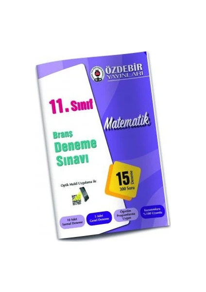 Özde Bir Yayınları  11. Sınıf Matematik Branş Deneme Sınavı