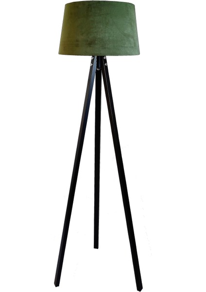 Beta Serisi 3 Ayaklı Tripod Masif Lambader Yeşil Siyah Ayak