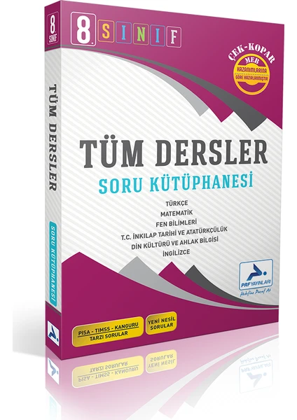 PRF Yayınları LGS 8. Sınıf Tüm Dersler Yeni Nesil Soru Kütüphanesi