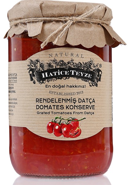 Rendelenmiş Datça Domates Konservesi - 600 gr
