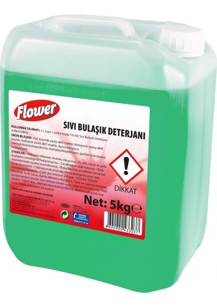 Flower Sıvı Bulaşık Deterjanı 5 kg