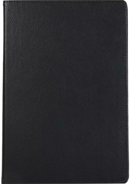 Samsung Galaxy Tab S6 10.6 T860 T867 360 Derece Döner Standlı Deri Kılıf Siyah