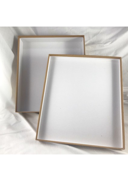 Kraft Karton Hediye Kutu Süslü 31 x 25 x 6 cm indirimleri