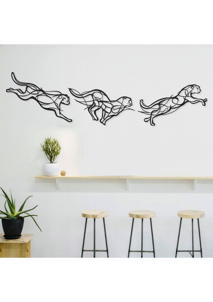 Jump Of Cheetah Metal Tablo