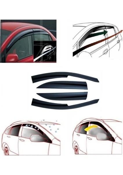 Honda Civic 2007-2012 Mügen Cam Rüzgarlığı fiyatları