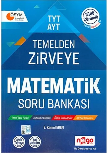 Nego Yayınları TYT - AYT Temelden Zirveye Matematik Soru Bankası