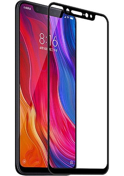 Samsung Galaxy A10s 5D Çerçeveli Tempered Ekran Koruyucu Siyah
