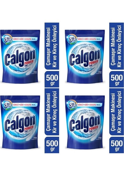 Çamaşır Makinesi Kireç Önleyici Toz 4 x 500 gr