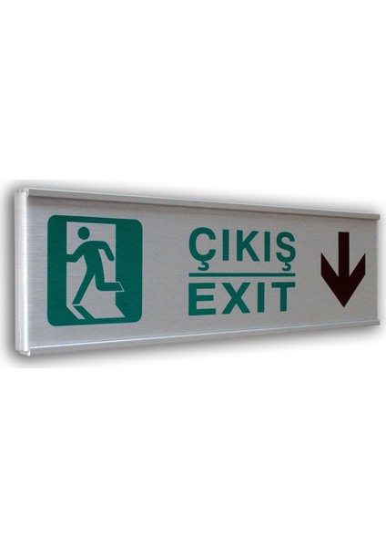 Alumınyum Plate Levha ÇIKIŞ DEVAM 7X25 cm