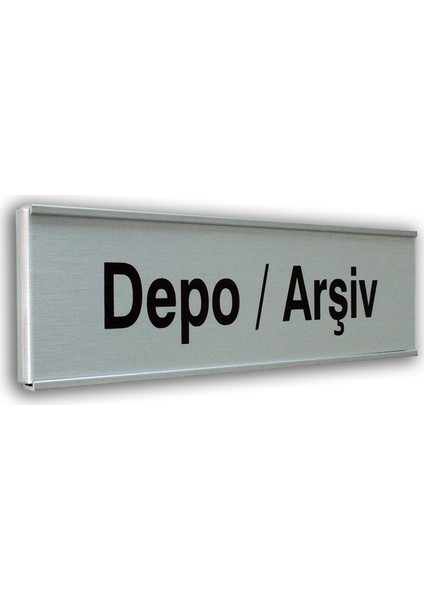 Alumınyum Plate Levha DEPO/ARŞİV 7X25 cm