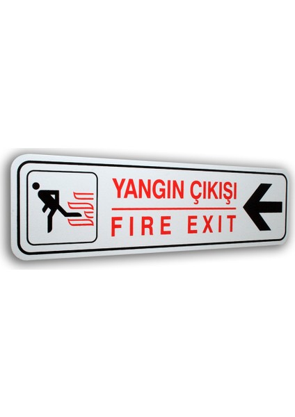 Pvc Foam Levha YANGIN ÇIKIŞI SOL 7 x 25 cm