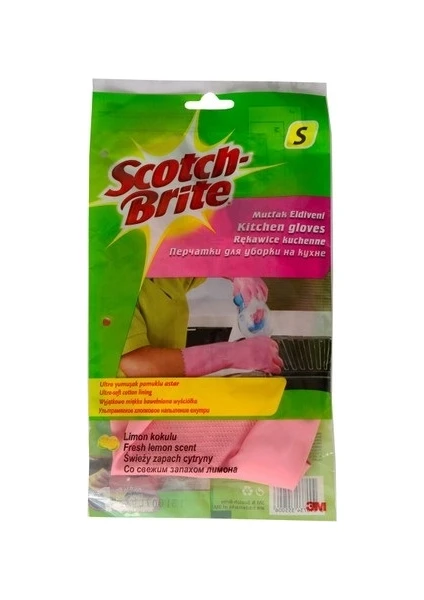 Scotch Brite Mutfak Eldiveni Limon Kokulu - Küçük Boy