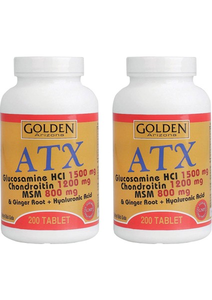Atx Gluco Samine Chondroitin Msm 200 Tablet x 2 Adet