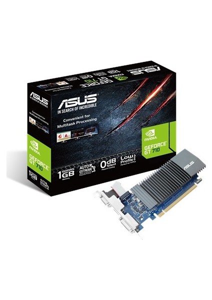 GeForce GT 710 1GB 64Bit GDDR5 DX(12) PCI-E 2.0 Ekran Kartı (GT710-SL-1GD5)